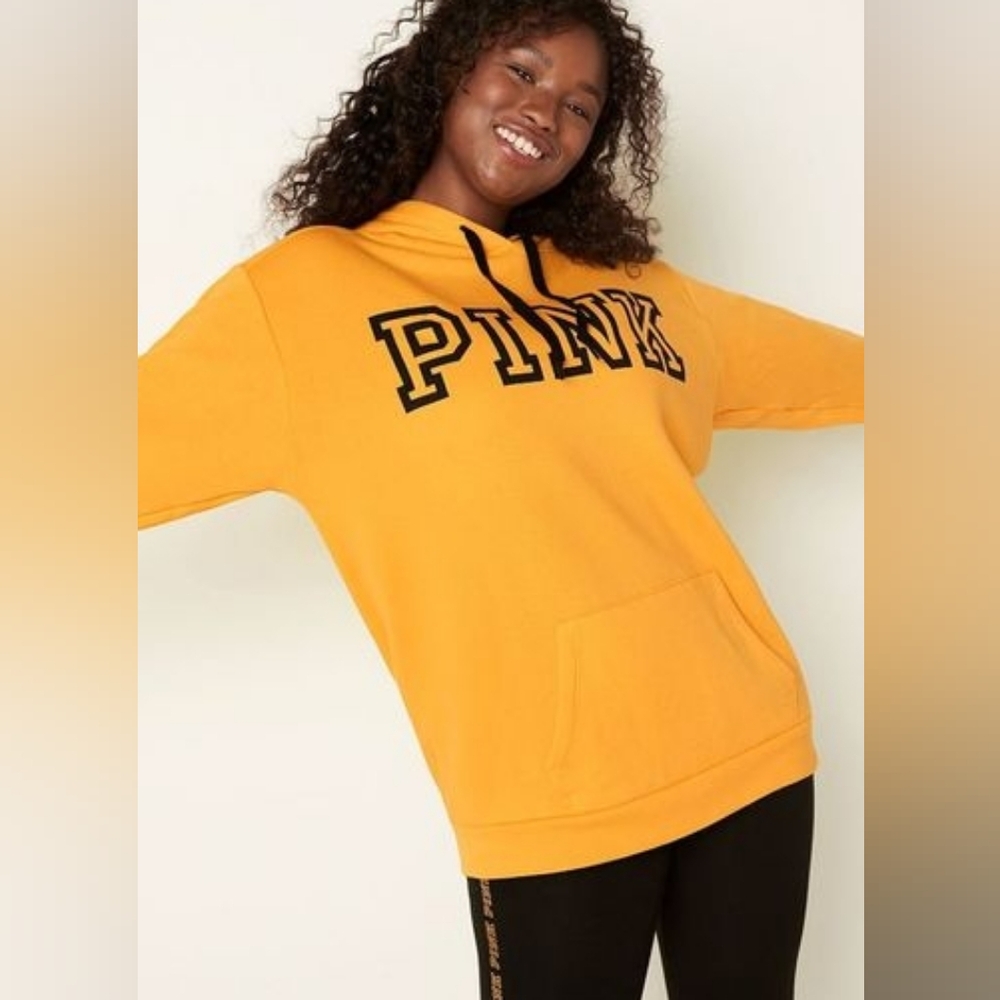 PINK Victoria's Secret Bold Yellow Hoodie